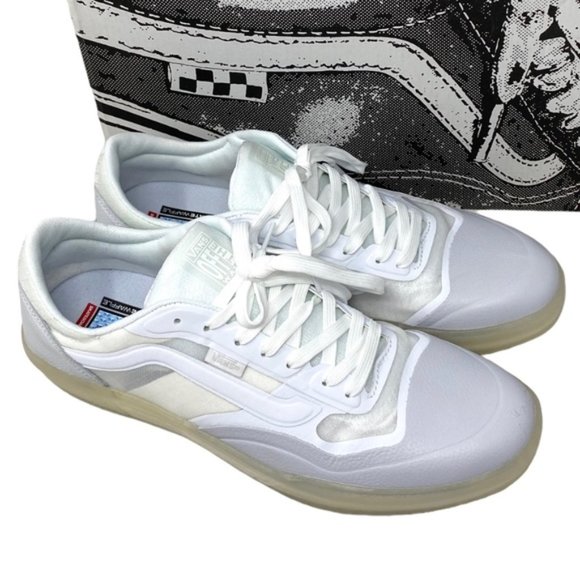 VANS Ave Leather Shoes Low Top Skate Mesh Sneakers Women's Size VN0A5JIBWWW - Picture 2 of 7